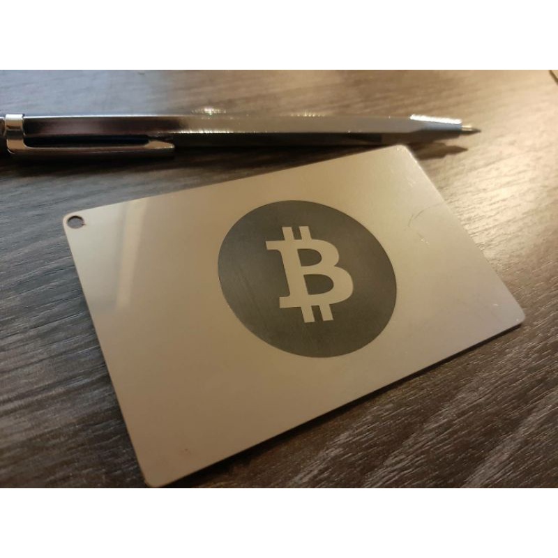 🎊พิเศษซื้อ4แผ่นแถมกล่องเก็บ+ปากกา 🎁แผ่นสแตนเลสเก็บ Seed phrase แผ่นเก็บรหัส  Bitcoin Dogecoin แบบหลังมีโลโก้และแบบเรียบ - รูปที่ 2