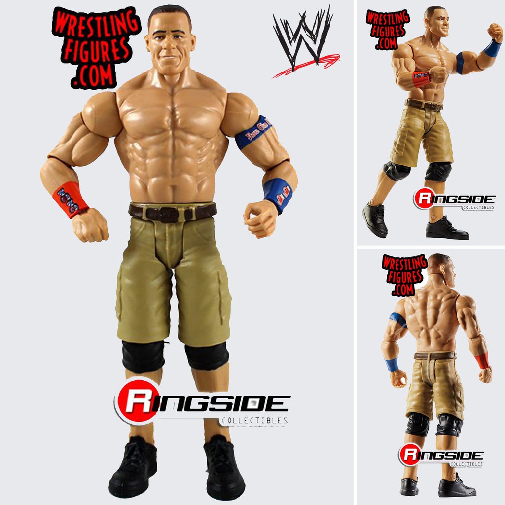 Model Figma งานแท้ ฟิกม่า Figure ฟิกเกอร์ โมเดล Mattel WWE นักมวยปล้ำ Basic Series 74 John Cena จอห์