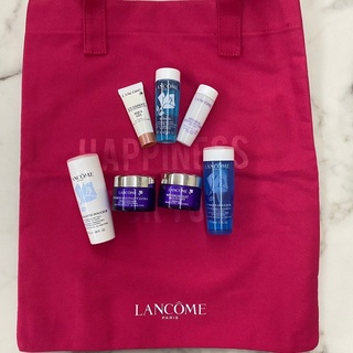 LANCOME SET 8 ชิ้น ชุดใหม่ ปี 2021 กาลาติส เดย์ครีม ไนท์ครีม โทนเนอร์ฟ้า กันแดด bi fasil น้ำตบ milk peel