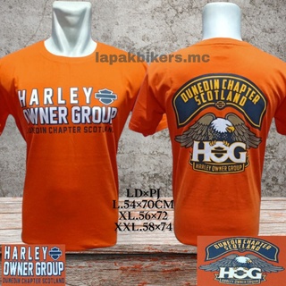 เสื้อยืดแขนสั้น พิมพ์ลาย HOG Duniden สีส้ม