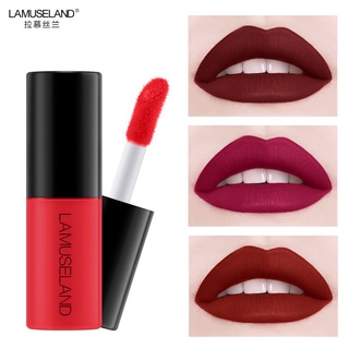 ✨Lamuseland ลิปสติก ลิปกลอส เนื้อแมตต์ กันน้ํา ติดทนนาน ขนาดเล็ก 12 สี