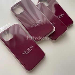 เคสกำมะหยี่ รุ่น 7-16promax เคสซิลิโคนสีพื้น ไม่มีโลโก้ (สีไวน์) พร้อมส่ง !!!