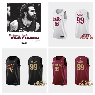 Cleveland Cavaliers #99 Ricky Rubio Basketball Jersey Vest Men เสื้อบาสเกตบอลผู้ชาย เสื้อกีฬาแขนกุด