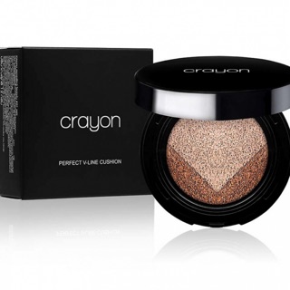 Crayon Perfect V Line Cushion  คุชชั่น 2 in 1 รองพื้น พร้อมเฉดดิ้งในตลับ ขนาด 12g.