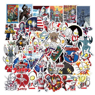 50/25/10PCS Cartoon Ultraman Stickers for Laptop Motorcycle Bicycle Skateboard Luggage Decal Graffiti Patches