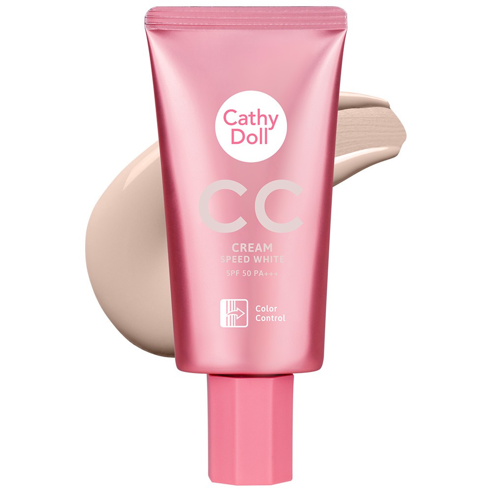 (แท้) Cathy Doll Speed White CC Cream spf50+ เคทีดอลล์ สปีดไวท์ ซีซีครีม 50g - รูปที่ 2