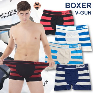 V-GUN 019 ⚡️ส่งไวจากไทย⚡️ Boxer บ๊อกเซอร์ชาย บอกเซอ ชุดชั้นในชาย (up.to.you.shop)