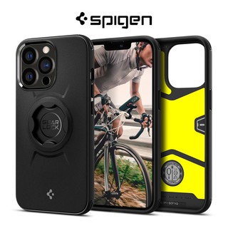 Spigen Gearlock iPhone 13 Pro Max เคสเมาท์จักรยาน สีดํา ปลอกหุ้ม ป้องกันการตกกระแทก ระบบติดตั้งในตัว