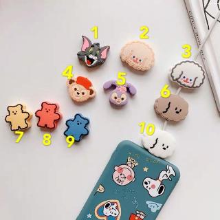 2020 New Cartoon Cute USB Cable Protector Cable Organizer Data Line Management C haring Protection For iPhone