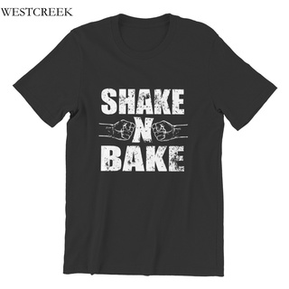 เสื้อยืดแขนสั้น พิมพ์ลายกราฟฟิค Shake N Bake โอเวอร์ไซซ์ สไตล์สตรีท สําหรับผู้ชาย 31933