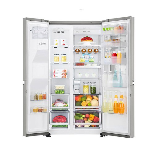 LG ตู้เย็น Side by Side 2 ประตู แบบเคาะ ขนาด 21.7 คิว รุ่น GC-X247CSAV (ชลบุรี ส่งฟรี)