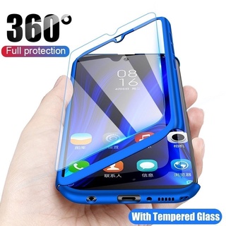 Luxury Case 360 เคสประกบ Realme 5 / C3,Realme C12 / C15 ป้องกันรอบเครื่อง PC Cover