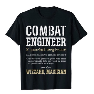 [COD]เสื้อยืด พิมพ์ลายการ์ตูน Combat Engineer Funny Engineering Dictionary Term Definition สําหรับผู้ชายS-5XL