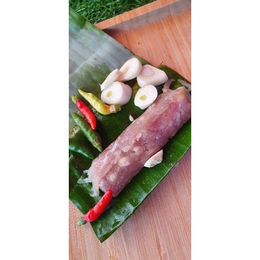 แหนมหมูใบตอง แหนมหมู มัดละ5ชิ้น แหนมหมูหนัง รับรองความอร่อย