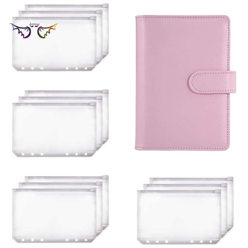 A6/A5 Binder Planner Notebook Binder และ 12 ชิ้น 6 หลุม Binder ซิปโฟลเดอร์,กระเป๋า Binder Cash Envel