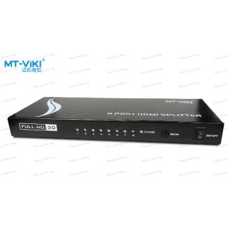 MT-ViKi Box HDMI Splitter 8 Port (in1out8) แท้เกรดเอ เข้า 1 ออก 8