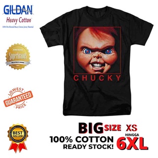 เสื้อผ้าผชเสื้อยืดแขนสั้นลําลอง พิมพ์ลายภาพยนตร์สยองขวัญ LLM Play Chucky Series คุณภาพสูง พลัสไซซ์ แฟชั่นสําหรับผู้ชายS-