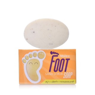 Mistine Foot sand scrub soap 70 g. มิสทิน สบู่สมุนไพร สบู่ ส้นเท้าแตก ขัดเท้าแตก ขัดเท้า สปาเท้า นวดเท้า