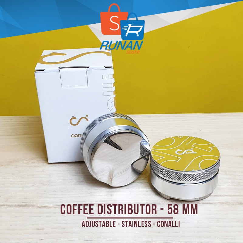 Coffee Distributor 58 mm Conalli Stainless Ocd Wave Ona Barista Tools m9OJ