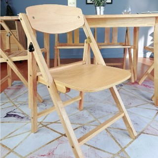 เก้าอี้พับ/Dining/Chair/ Evergreen-Furniture Folding Chair  C-FC6 ผลิตจากไม้ยางพารา ( 2 ตัว/กล่อง ) , ( 4 ตัว/กล่อง )