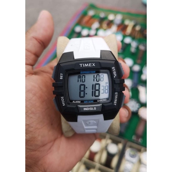 Timex​ T49901 Digital Expedition  นาฬิกา​ Unisex Chrono  นาฬิกา​เป็น​ของ​( มือ​2 )​
