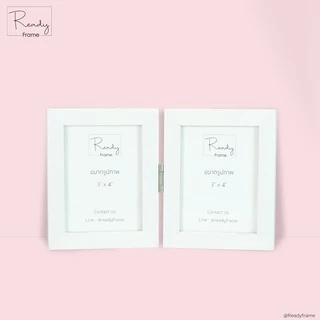 ReadyFrame I กรอบรูปคู่บานพับ 3x4นิ้ว - สีขาว สีดำ I Duo Picture Frame 3x4 Inch