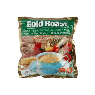 Gold Roast Instant nutritious cereal mix เครื่องดื่ม ข้าวโอ๊ต ผสมวานิลลา 3in1 พร้อมชง บรรจุ 20ซอง