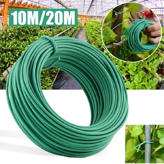 Shiyin New Plant Twine Green Soft Flexible Bendy Garden Support Wire Cable Twist Tie