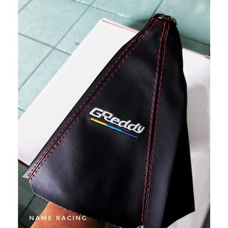 ถุงเกียร์หนังเย็บด้ายแดง ปักลาย greddy เหมาะสำหรับรถเก๋งทุกรุ่นปักลายอย่างดีงานเนียนค่ะ