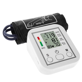 Blo-od Pressure Monitor Portable &amp; Household Arm Band Type Sphygmomanometer LCD Display Accurate Measurement JI a