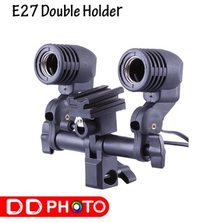 E27 Double Holder ไฟสตูดิโอหัวคู่