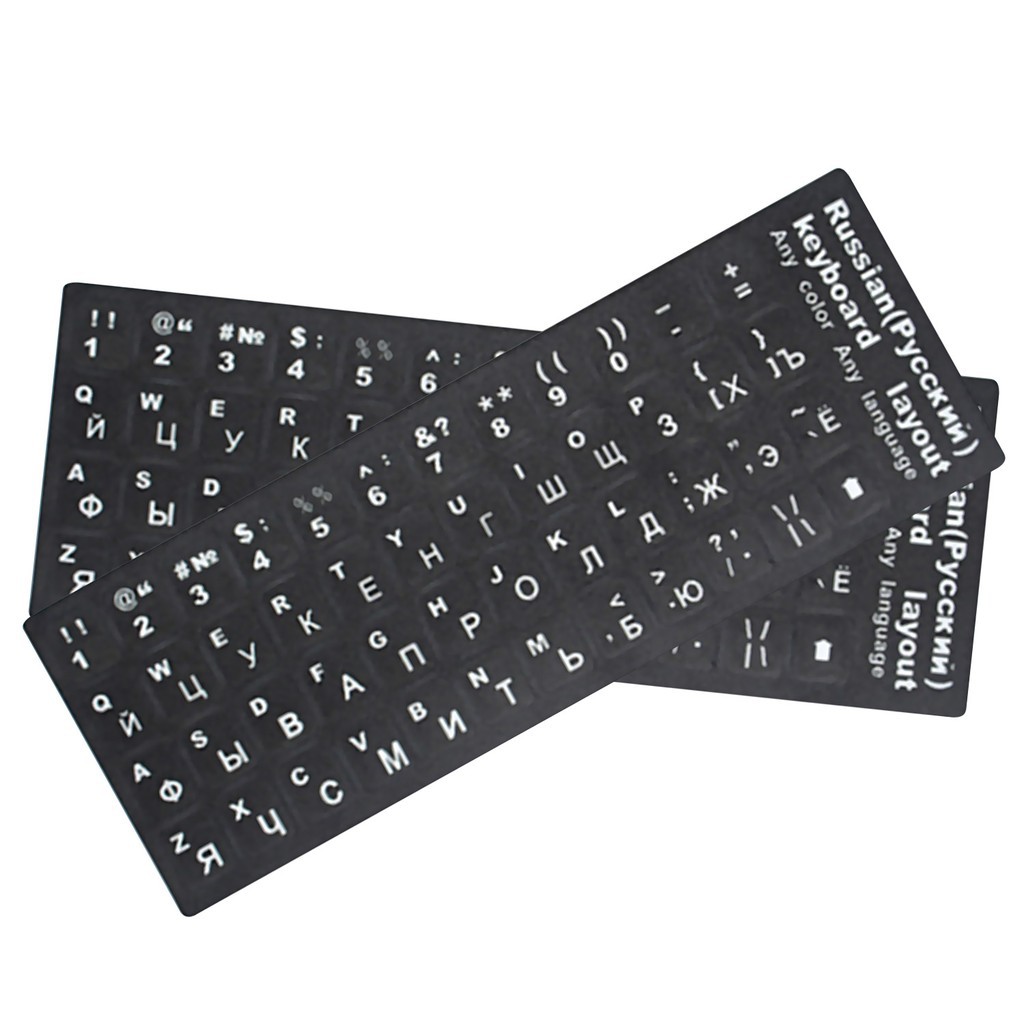 สติกเกอร์คีย์บอร์ด เรืองแสง ภาษาไทย อังกฤษ / Thai English Keyboard sticker สติ๊กเกอร์ภาษาไทย