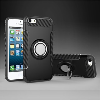 Iphone5/5s/SE(Compatiable) Ring holder case,Magnetic Suction Car Holder cover