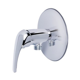 วาล์วฝักบัว 1 ทาง LABELLE LB60101 สีโครม วาล์วและสต๊อปวาล์ว ก๊อกน้ำ ห้องน้ำ WALL MOUNTED SINGLE LEVER SHOWER VALVE LABEL