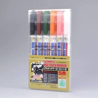 ปากกากันดั้มมาร์คเกอร์แบบเซ็ท GMS113 GUNDAM MARKER REAL TOUCH SET#02 6 สี