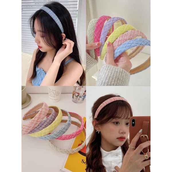สินค้าใหม่ พร้อมส่ง!! ที่คาดผมผ้าทวิต งานน่ารักมาก สาวหวาน ลุคคุณหนุสุดๆ พร้อมส่งเลยค่ะ 👍