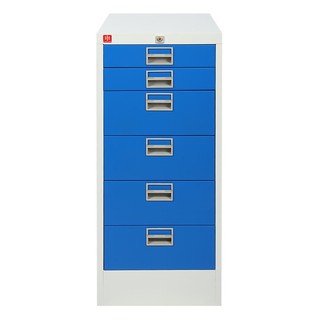 File cabinet CABINET 6 DRAWERS LUCKY WORLD CDX-6-RG DARK BLUE Office furniture Home &amp; Furniture ตู้เอกสาร ตู้ลิ้นชักเหล็