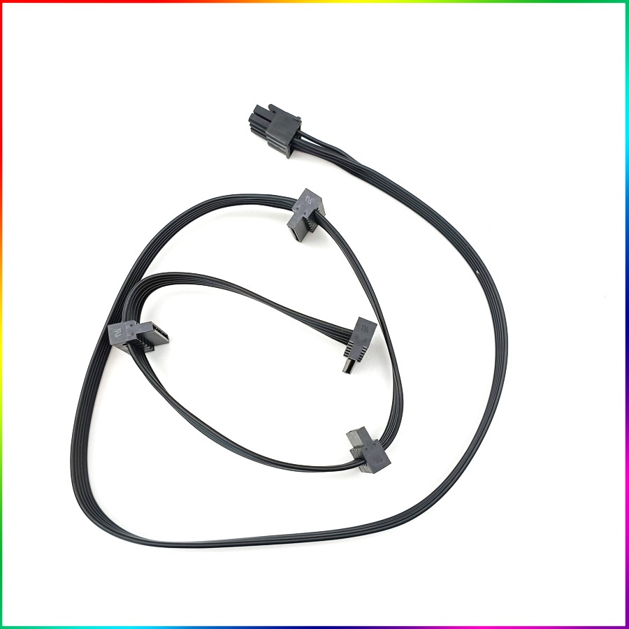 สายพาวเวอร์ซัพพลาย PCI-E 6Pin 1 ถึง 4 SATA สําหรับ CORSAIR RM1000 RM850 RM750 PSU