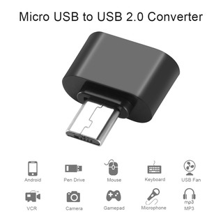 Otg อะแดปเตอร์แปลง Micro USB เป็น USB 2.0 ตัวเมีย