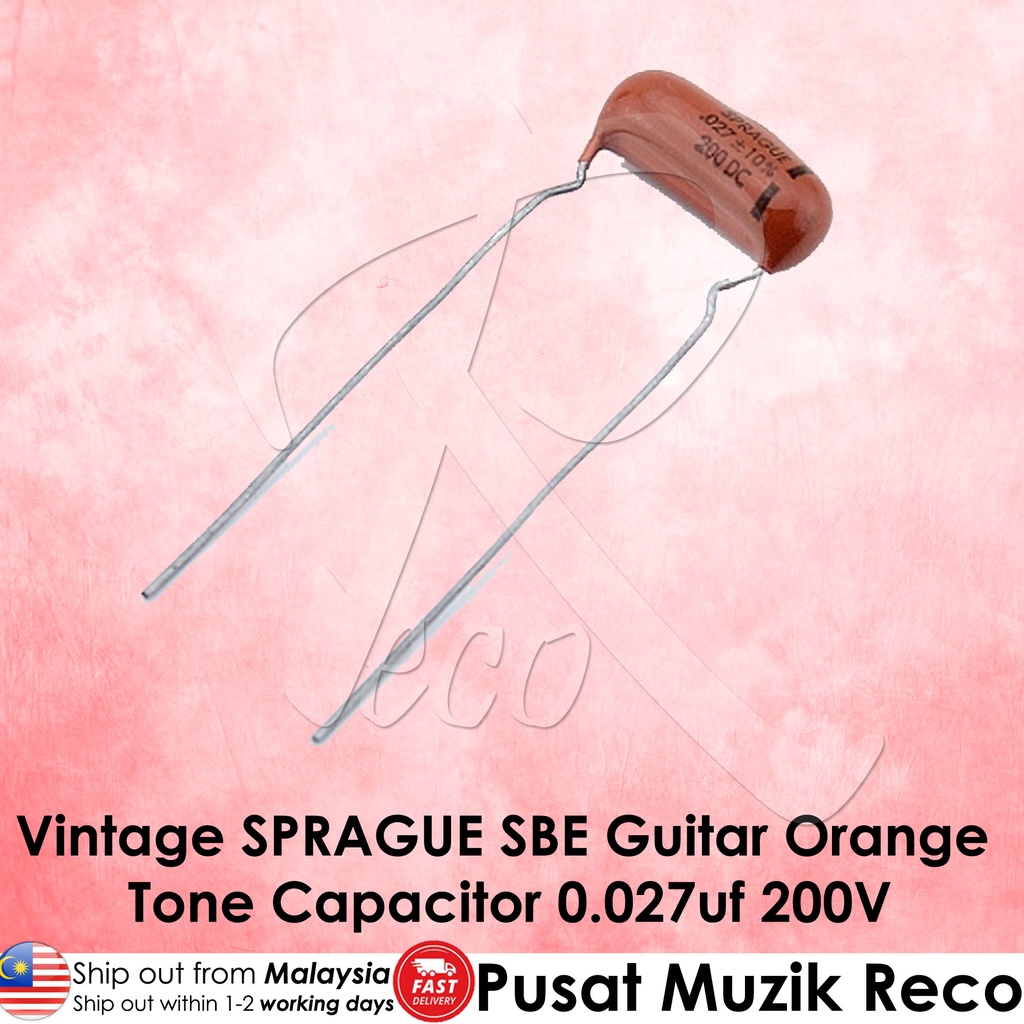 SBE Vintage SPRAGUE 0.027UF 200DC กีตาร์ Orange Drop Capacitor Tone Caps 0.027UF 200DC