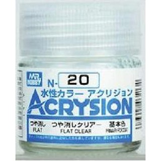 Mr.Hobby สีสูตรน้ำ Acrysion N20 Flat Clear สีน้ำสำหรับพลาสติกโมเดล กันพลา