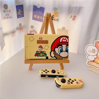 Nintendo Switch OLED เคสการ์ตูนอนิเมะน่ารัก【 S U P E R-M A R I O 】ปลอกหุ้มเกมคอนโซล แบบนิ่ม