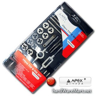 APEX  ดอกต๊าปเกลียวชุด 39ชิ้น ระบบมิล รุ่น 805P2039 ของแท้100%