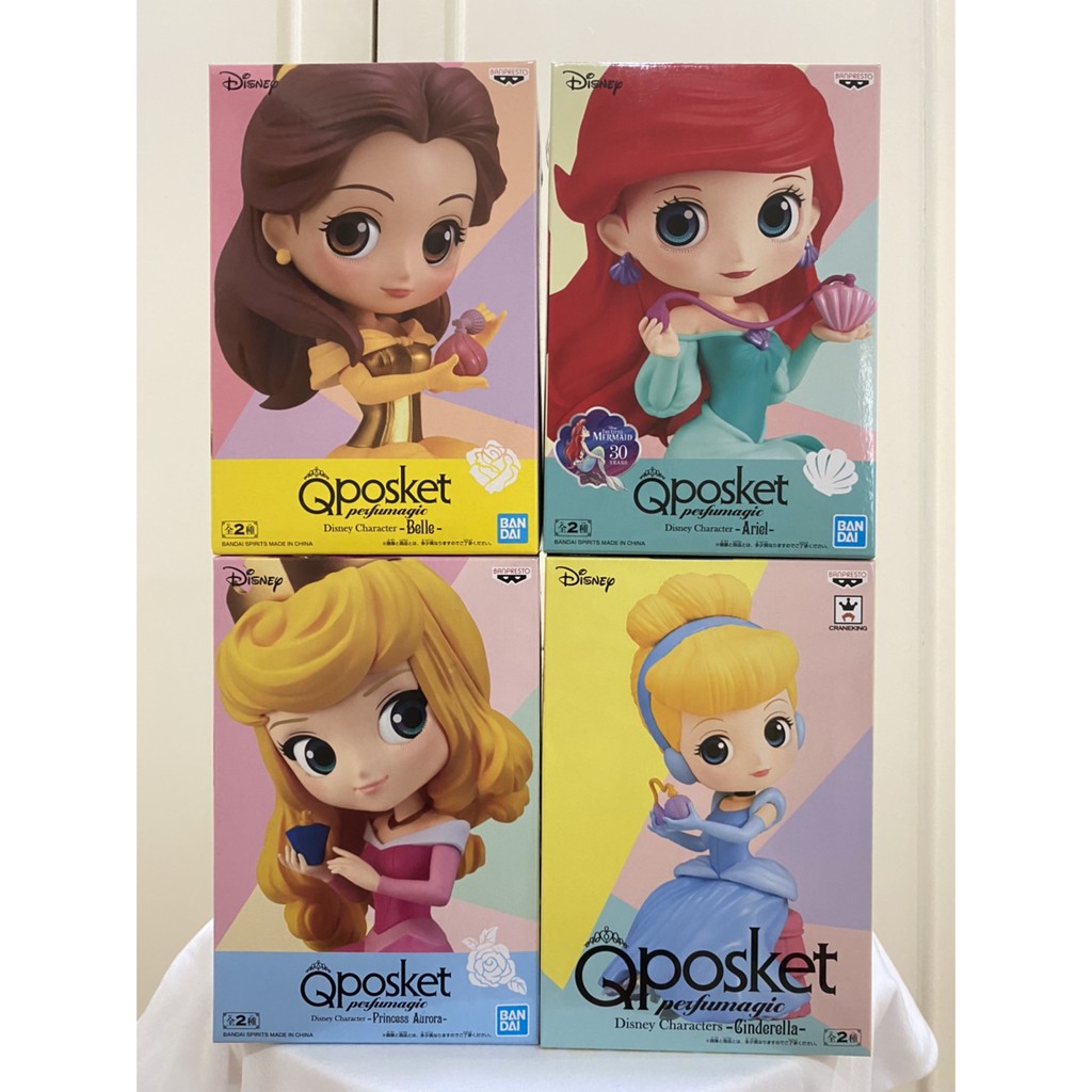 Banpresto Q Posket Perfumagic Disney Character Belle Aurora Ariel Cinderella ของใหม จากญ ป นแท 100 Toreba Shopee Thailand