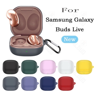 เคสซิลิโคน กันกระแทก สําหรับ For  Samsung Galaxy Buds Live พร้อมตะขอเกี่ยว