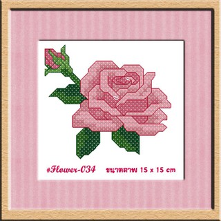 ไอแอมครอสติช iamcrossstitch DIY รหัสTmini-034 15x15 cm. ชุดอุปกรณ์งานฝีมือปักครอสติชครบชุด