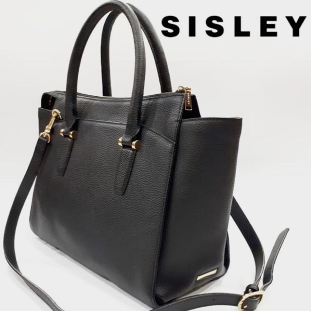 ❤️Used like new ใหม่มาก กระเป๋าหนังแท้ Sisley สวยถือได้สะพายดี