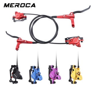 MEROCA MT500เบรคจานเบรคไฮดรอลิก MTB อลูมิเนียมอัลลอยด์160มม.โรเตอร์ด้านหลังซ้ายขวาด้านหน้า2ลูกสูบเบรคจักรยานเบรคไฮดรอลิกเบรค