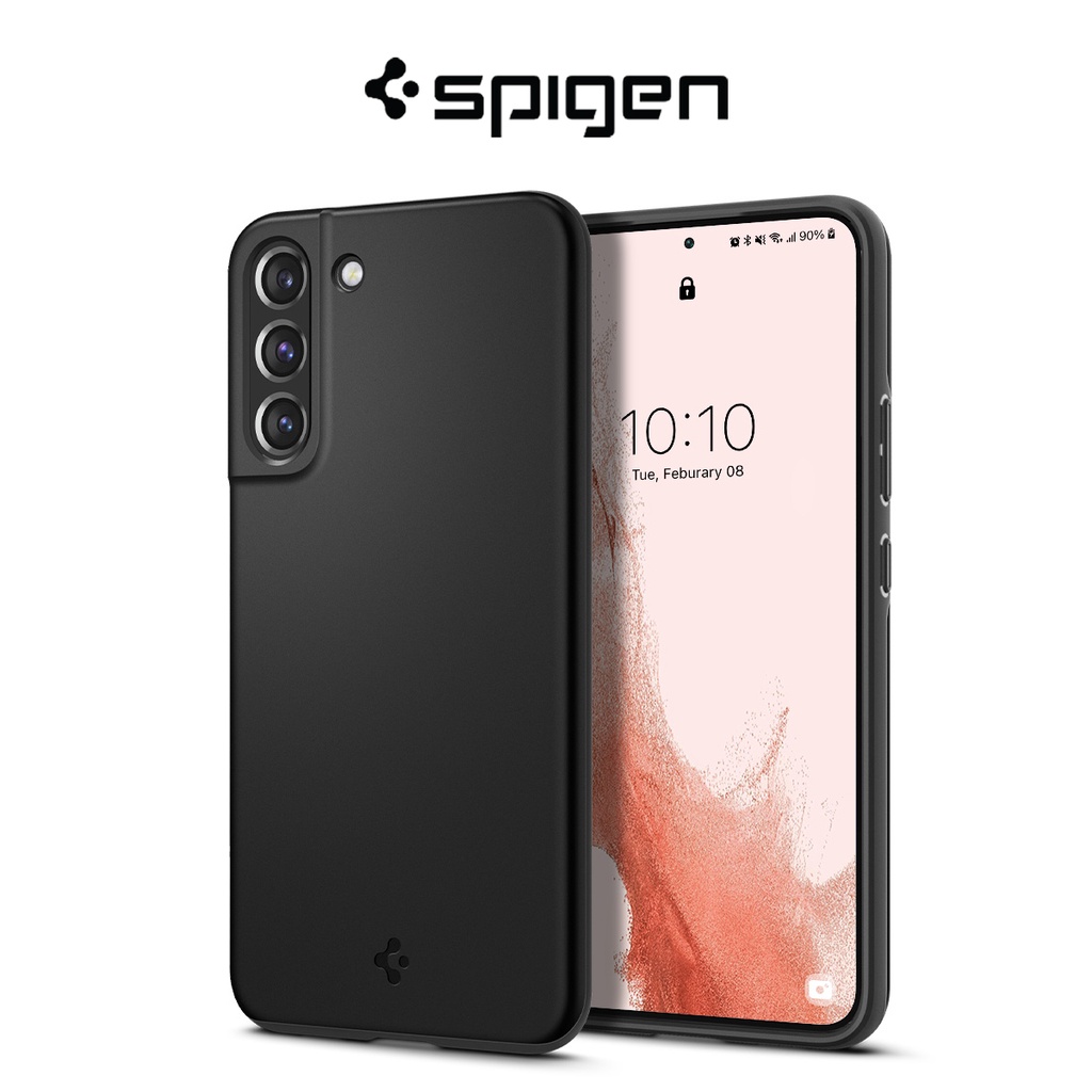 Spigen Galaxy S22 Case Thin Fit Samsung S22 Casing อัพเกรดการป ้ องกันรอบ Slim Coverage 2022 Cover