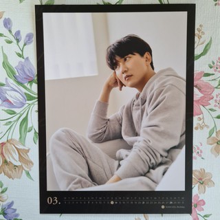 [แท้/พร้อมส่ง] หน้า​ปฏิทิน​ตั้งโต๊ะแบ่งขาย คิมนัมกิล Kim Nam Gil 2021 Seasons Greetings Desk Calendar